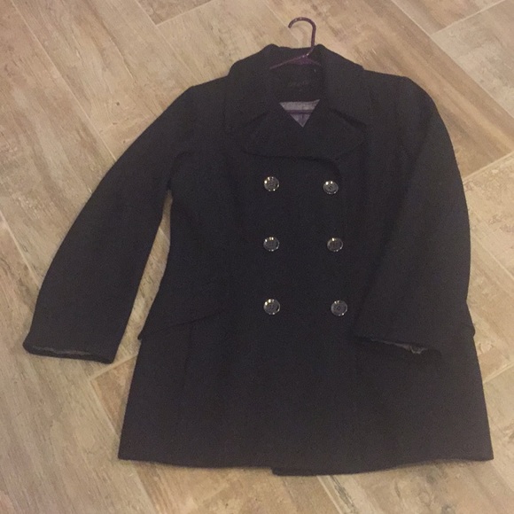 Calvin Klein Jackets & Blazers - Calvin Klein size 12 black pea coat like new